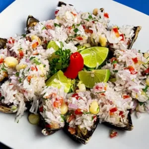 Choritos a la chalaca (6 unid)