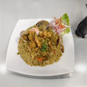 Arroz norteño de mariscos