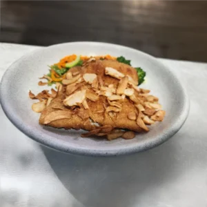 Filete al ajo crocante